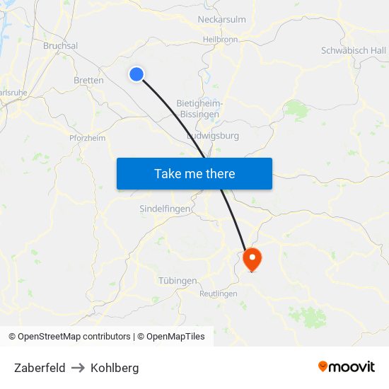 Zaberfeld to Kohlberg map