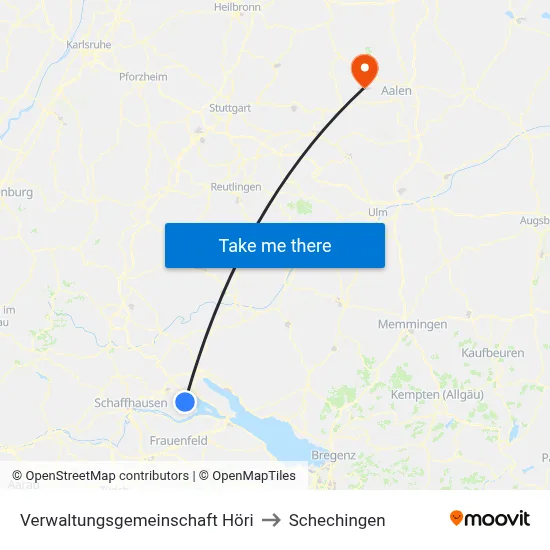 Verwaltungsgemeinschaft Höri to Schechingen map