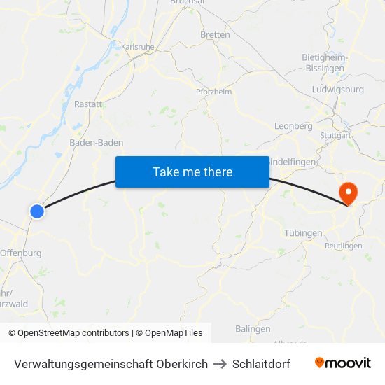 Verwaltungsgemeinschaft Oberkirch to Schlaitdorf map