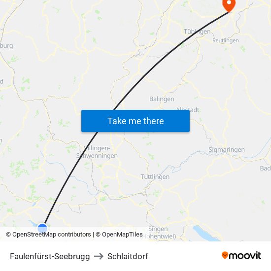 Faulenfürst-Seebrugg to Schlaitdorf map