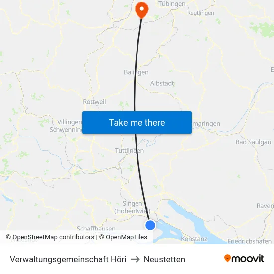 Verwaltungsgemeinschaft Höri to Neustetten map
