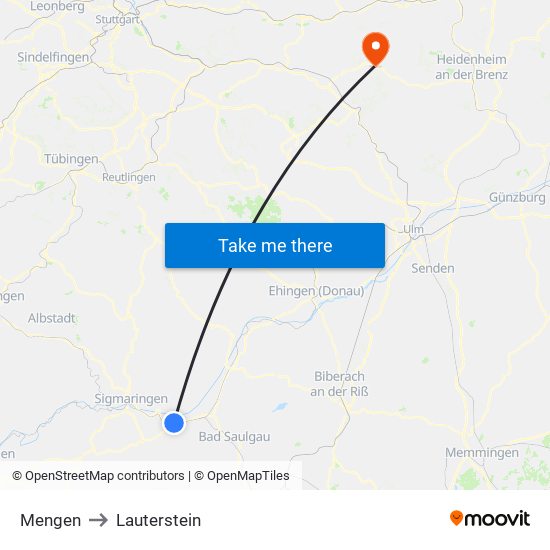 Mengen to Lauterstein map