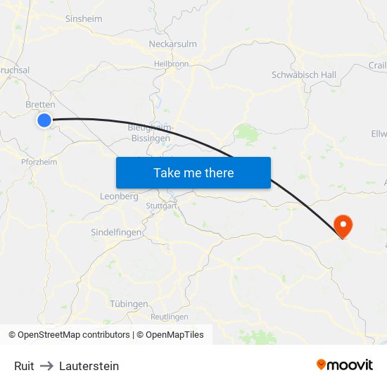 Ruit to Lauterstein map