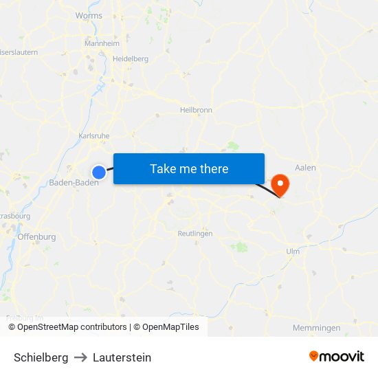 Schielberg to Lauterstein map