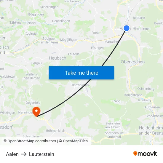 Aalen to Lauterstein map