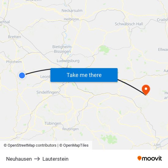 Neuhausen to Lauterstein map