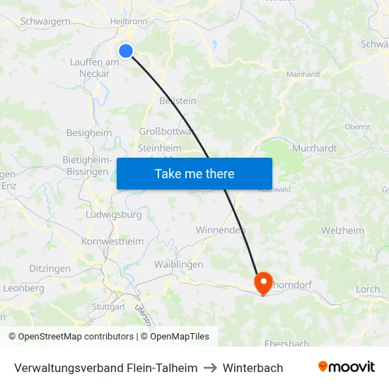 Verwaltungsverband Flein-Talheim to Winterbach map