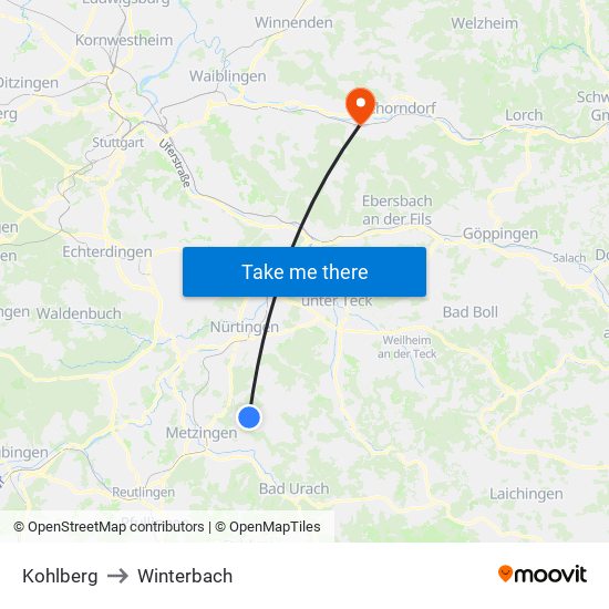 Kohlberg to Winterbach map