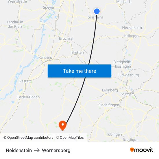 Neidenstein to Wörnersberg map