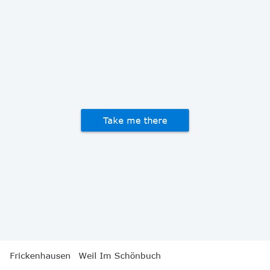 Frickenhausen to Weil Im Schönbuch map