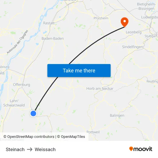 Steinach to Weissach map