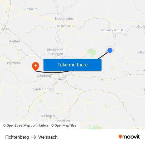 Fichtenberg to Weissach map