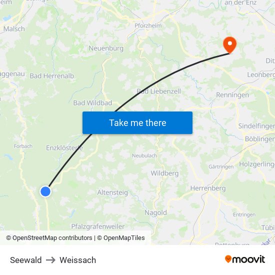 Seewald to Weissach map