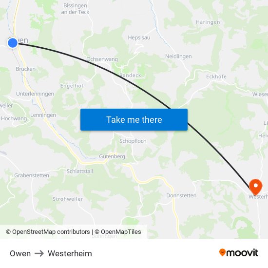 Owen to Westerheim map