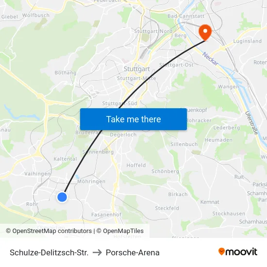 Schulze-Delitzsch-Str. to Porsche-Arena map