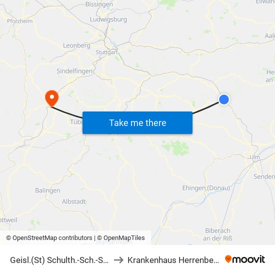 Geisl.(St) Schulth.-Sch.-Str. to Krankenhaus Herrenberg map