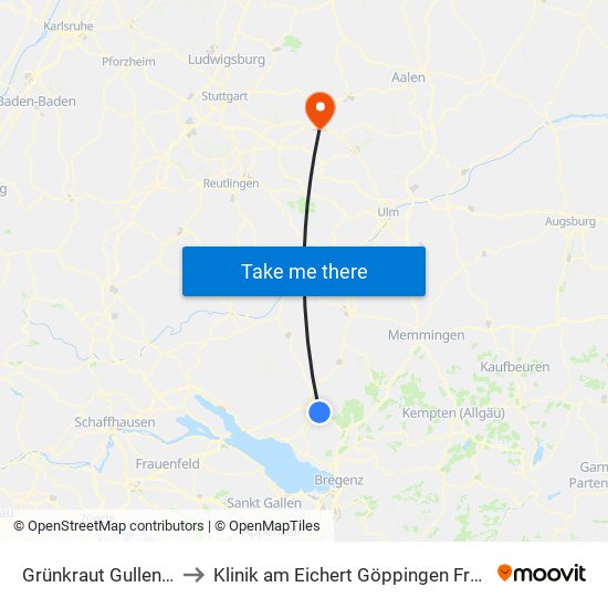 Grünkraut Gullen Kindt to Klinik am Eichert Göppingen Frauenklinik map