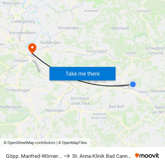 Göpp. Manfred-Wörner-Str. to St. Anna-Klinik Bad Cannstatt map