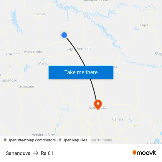 Sananduva to Ra 01 map