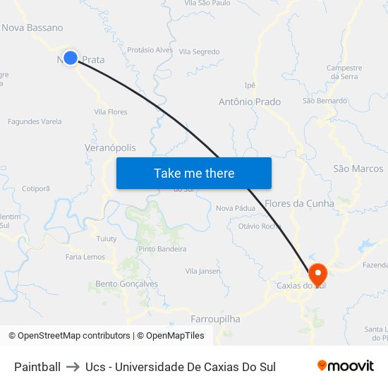 Paintball to Ucs - Universidade De Caxias Do Sul map