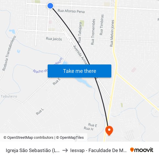 Igreja São Sebastião (Lateral) to Iesvap - Faculdade De Medicina map