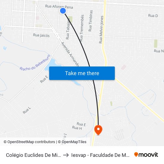 Colégio Euclides De Miranda to Iesvap - Faculdade De Medicina map