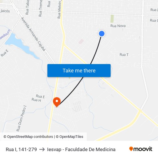 Rua I, 141-279 to Iesvap - Faculdade De Medicina map