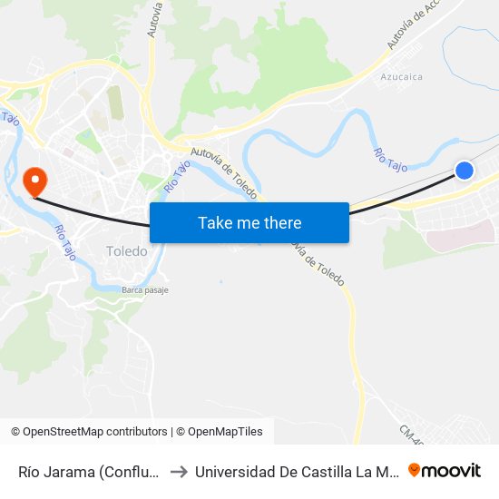 Río Jarama (Confluencia Con Estenilla) to Universidad De Castilla La Mancha - Campus De Toledo map