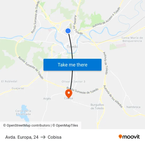Avda. Europa, 24 to Cobisa map