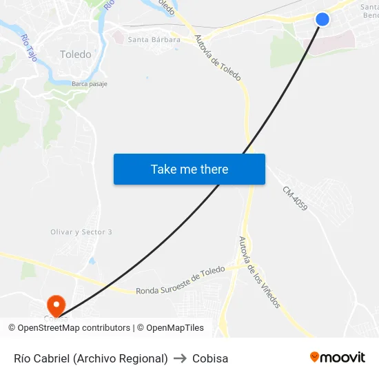 Río Cabriel (Archivo Regional) to Cobisa map