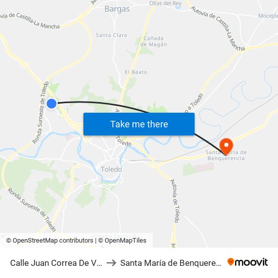 Calle Juan Correa De Vivar to Santa María de Benquerencia map