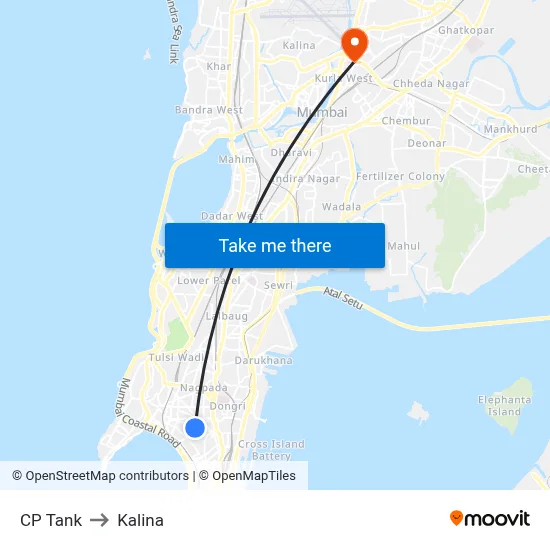 CP Tank to Kalina map
