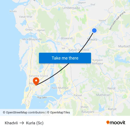 Khadvli to Kurla (Sc) map