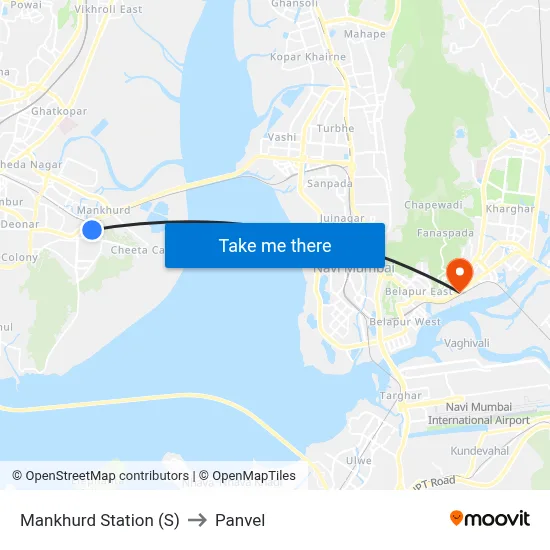 Mankhurd Station (S) to Panvel map