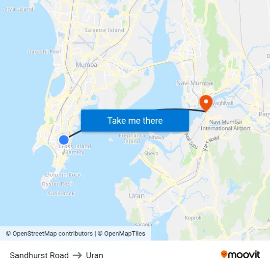 Sandhurst Road to Uran map