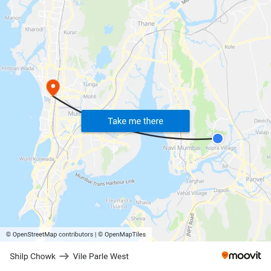 Shilp Chowk to Vile Parle West map
