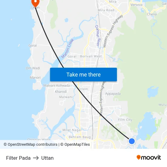 Filter Pada to Uttan map