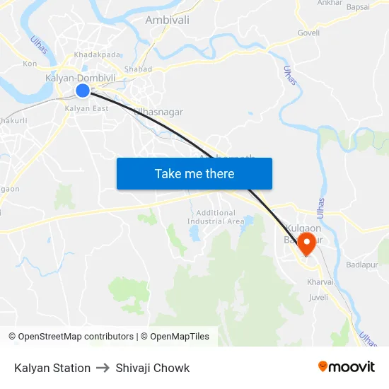 Kalyan Station to Shivaji Chowk map