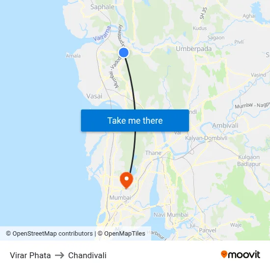 Virar Phata to Chandivali map