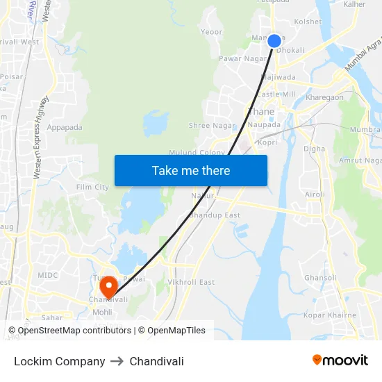 Lockim Company to Chandivali map