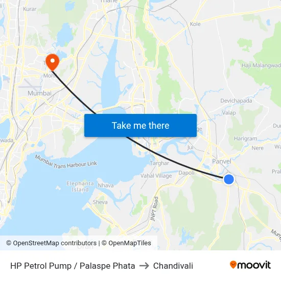 HP Petrol Pump / Palaspe Phata to Chandivali map