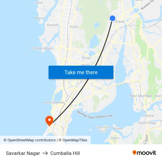 Savarkar Nagar to Cumballa Hill map