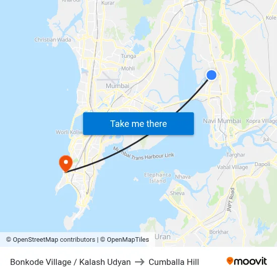 Bonkode Village / Kalash Udyan to Cumballa Hill map