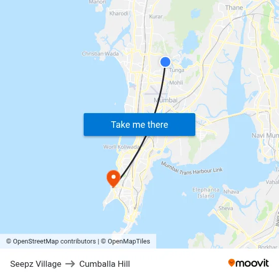 Seepz Village to Cumballa Hill map
