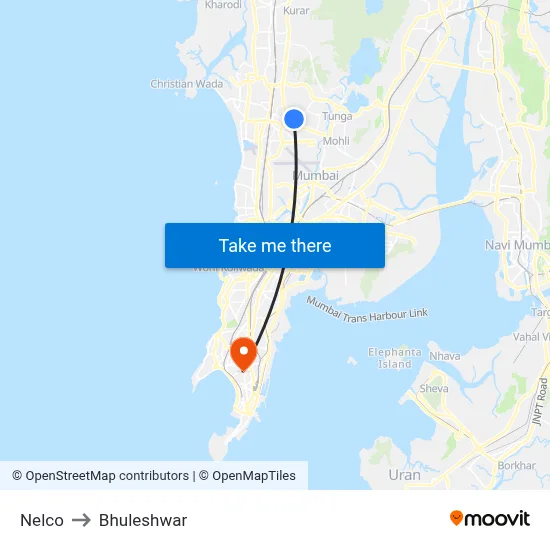 Nelco to Bhuleshwar map
