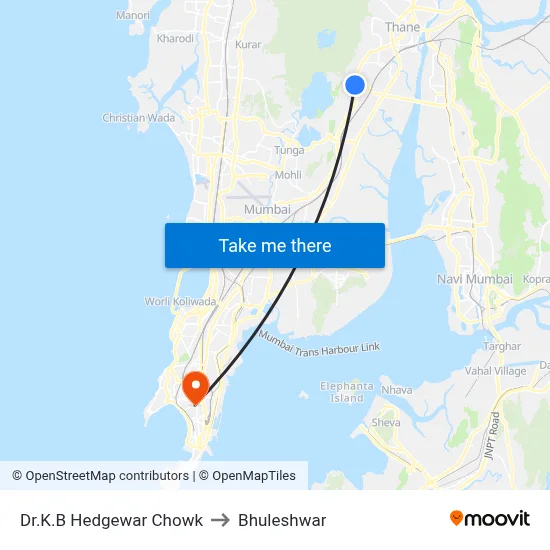 Dr.K.B Hedgewar Chowk to Bhuleshwar map