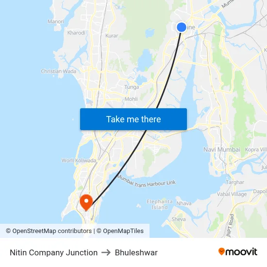 Nitin Company Junction to Bhuleshwar map