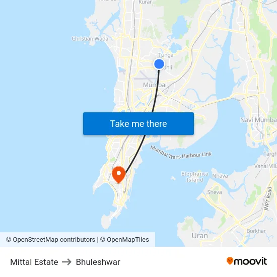 Mittal Estate to Bhuleshwar map