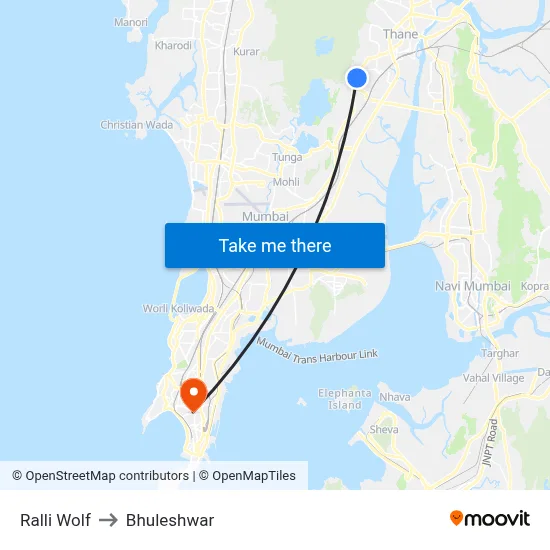Ralli Wolf to Bhuleshwar map
