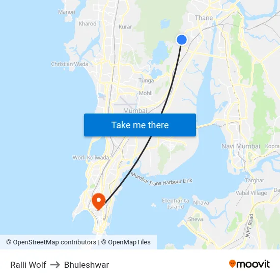 Ralli Wolf to Bhuleshwar map